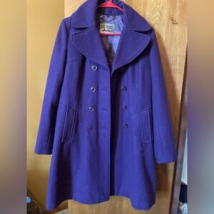 Purple Guess Peacoat Size M